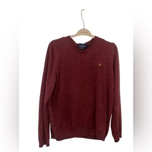 Men's Topman‎ Vintage Burgundy Long Sleeve Sweater Size Large